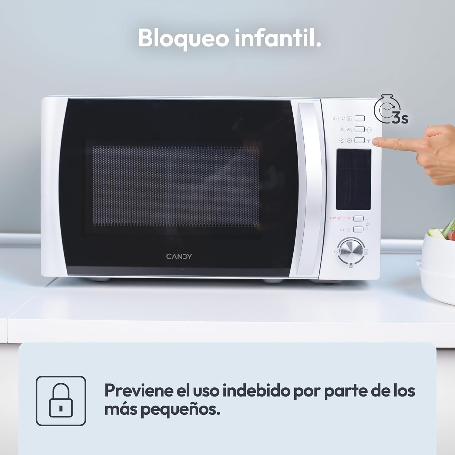 Thumbnail 3 de Candy X-Range CMXG22DS/ST, Microondas Grill Inox con App 🍽