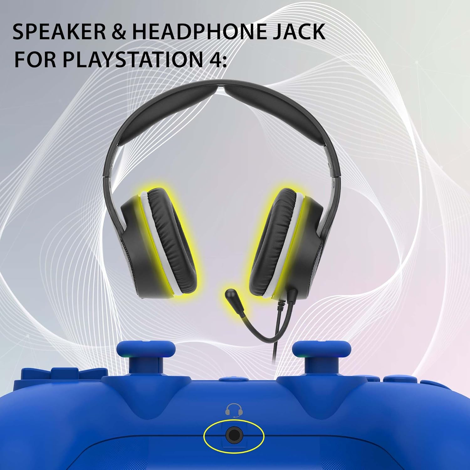 Thumbnail 6 de SUBSONIC Controller wireless Bluetooth per PS4 con LED, vibrazione e jack 3,5 mm per cuffie