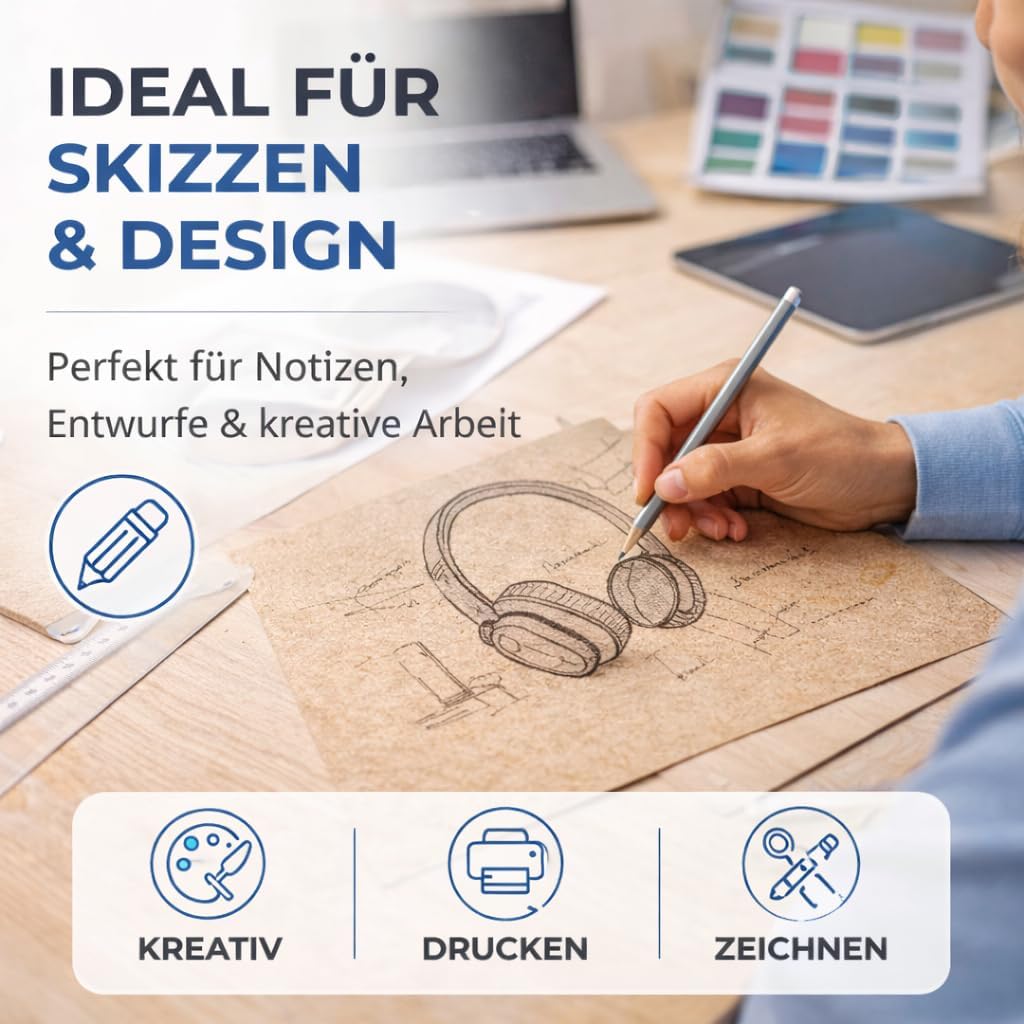 Thumbnail 4 de TK Gruppe Timo Klingler 100x Kraftpapier A4 (160 g/m²) – braunes Naturpapier zum Basteln, Drucken & Scrapbooking