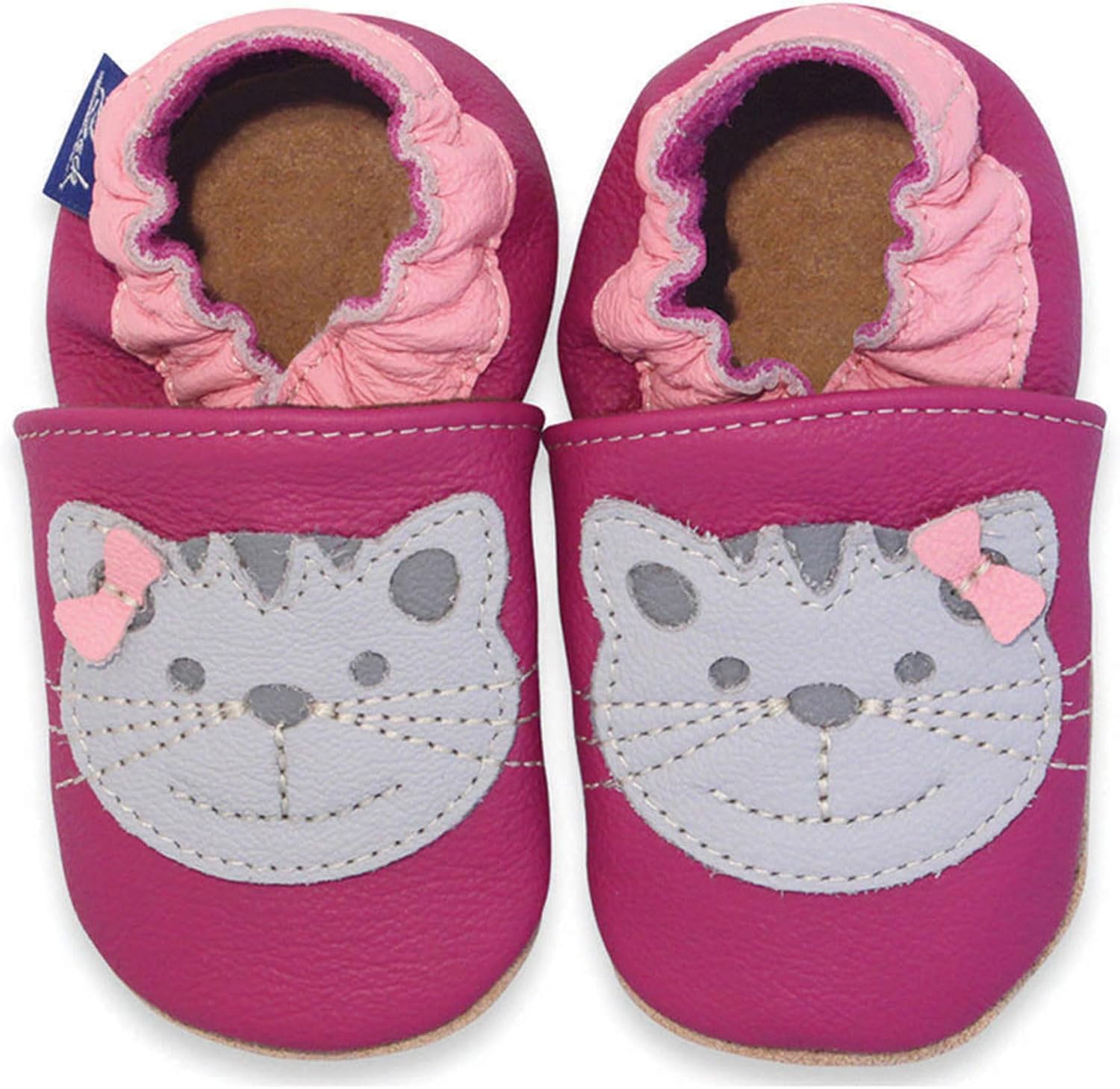 Thumbnail 2 de Beck Mädchen Krabbelschuh mit Motiv – Lauflernschuh zum Krabbeln für Mädchen