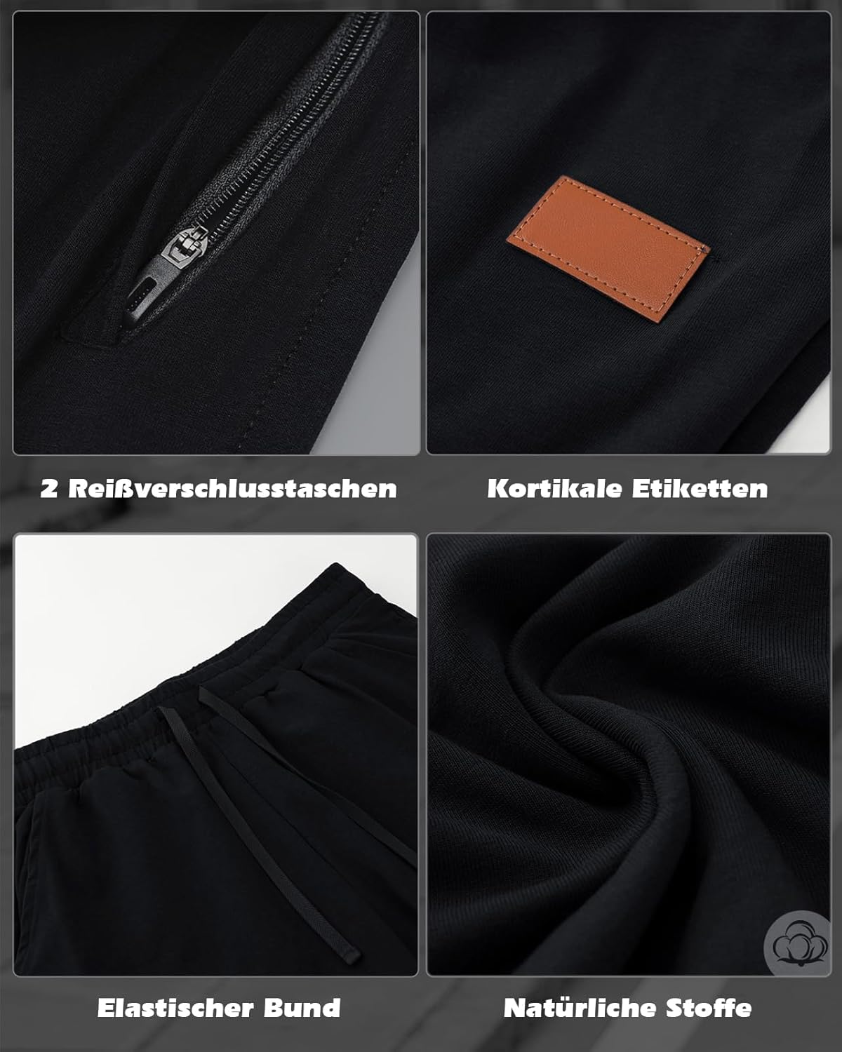 Detalle 2 de HMIYA Jogginghose Herren mit 5% Elastan
