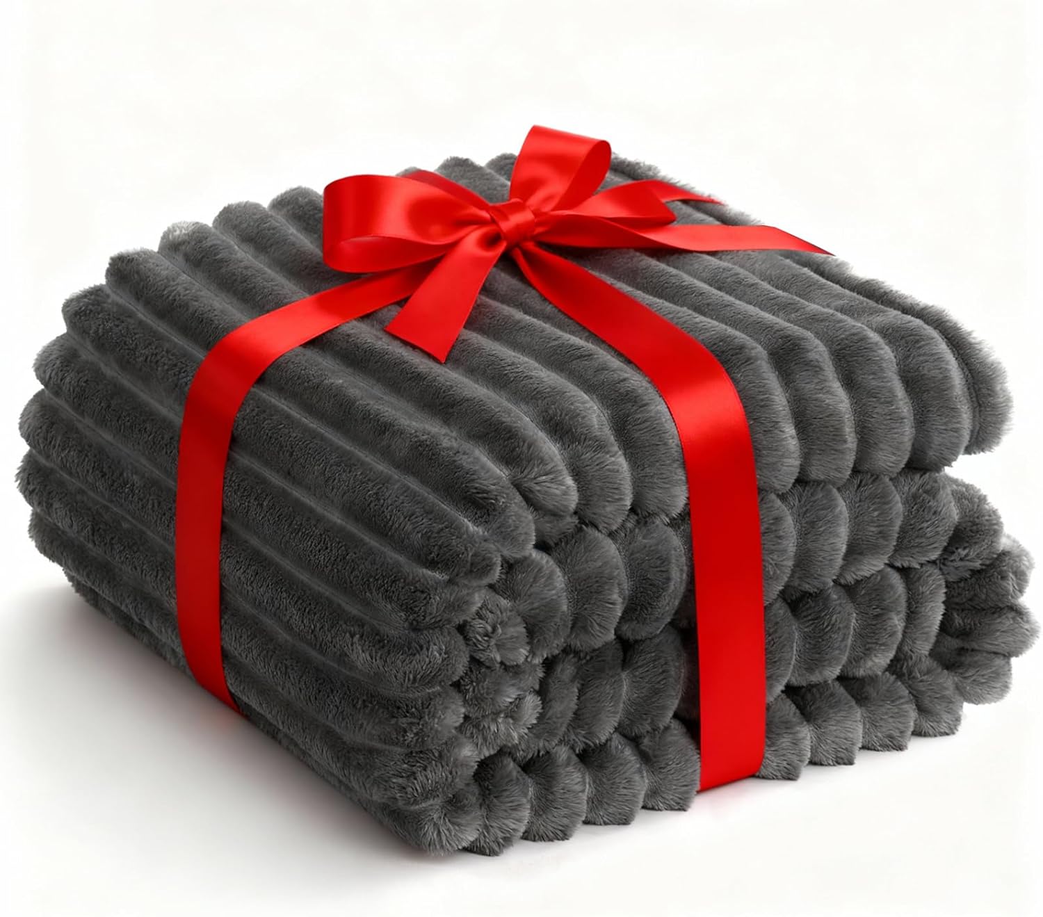 Thumbnail 6 de WAVVE Kuscheldecke Flauschig (150x200 cm) in Grau – weiche Mikrofaserdecke als Sofa- & Tagesdecke