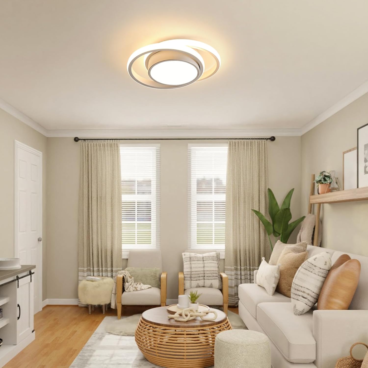 Thumbnail 11 de Comely Lámpara de Techo LED Redonda 32W 🌟 Estilo Moderno