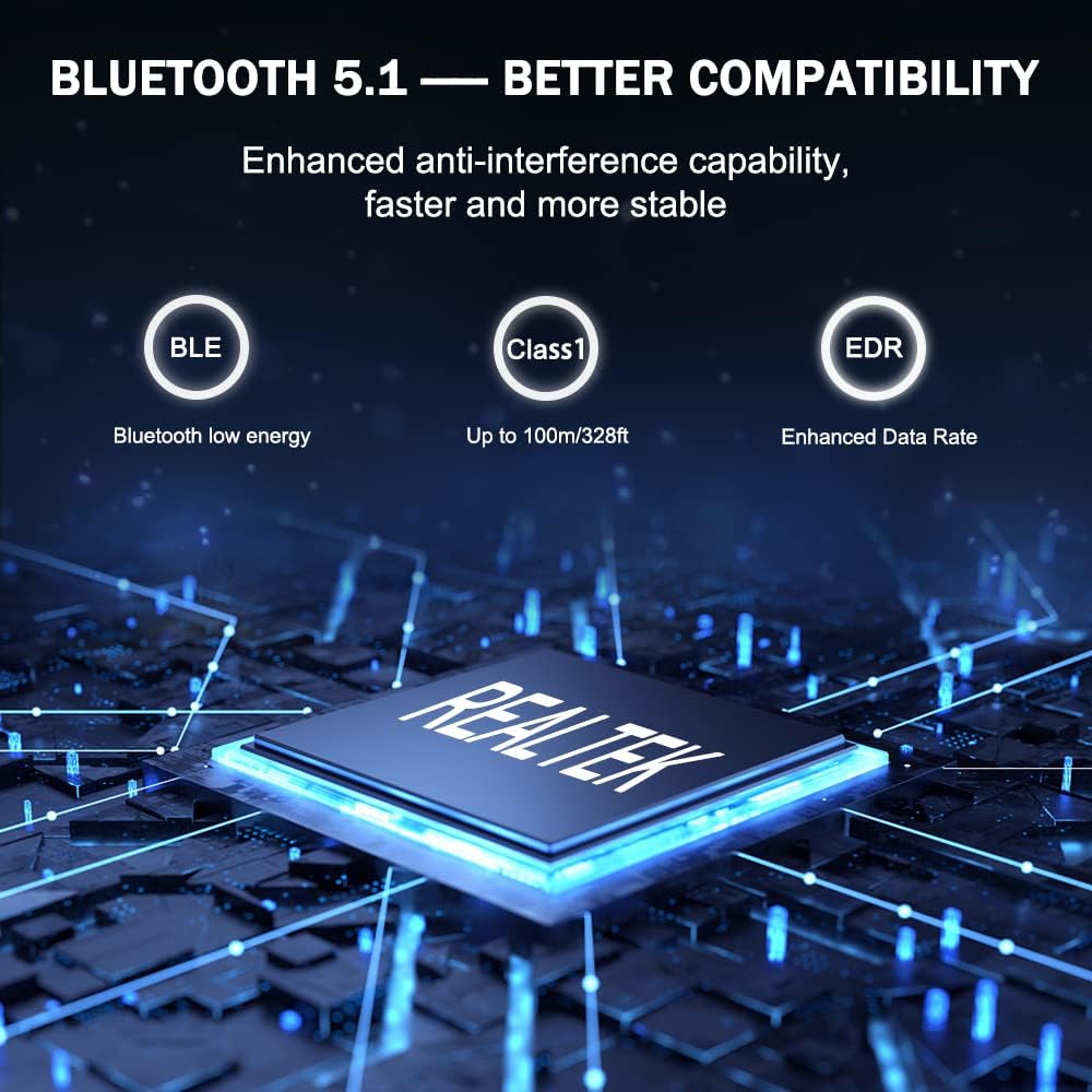 Thumbnail 6 de Techkey Bluetooth USB Adapter Bluetooth 5.1