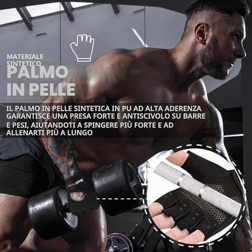 Thumbnail 6 de BEAST RAGE Guanti da fitness traspiranti: protezione, presa migliorata e comfort per palestra