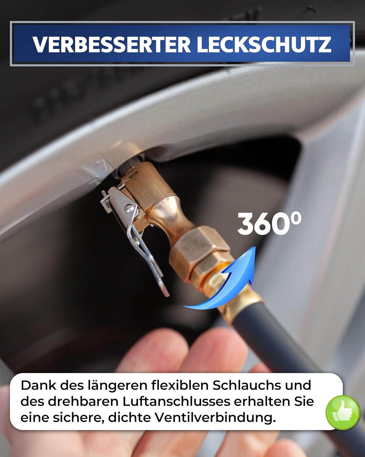 Detalle 2 de Reifenfüller mit Manometer 10 bar