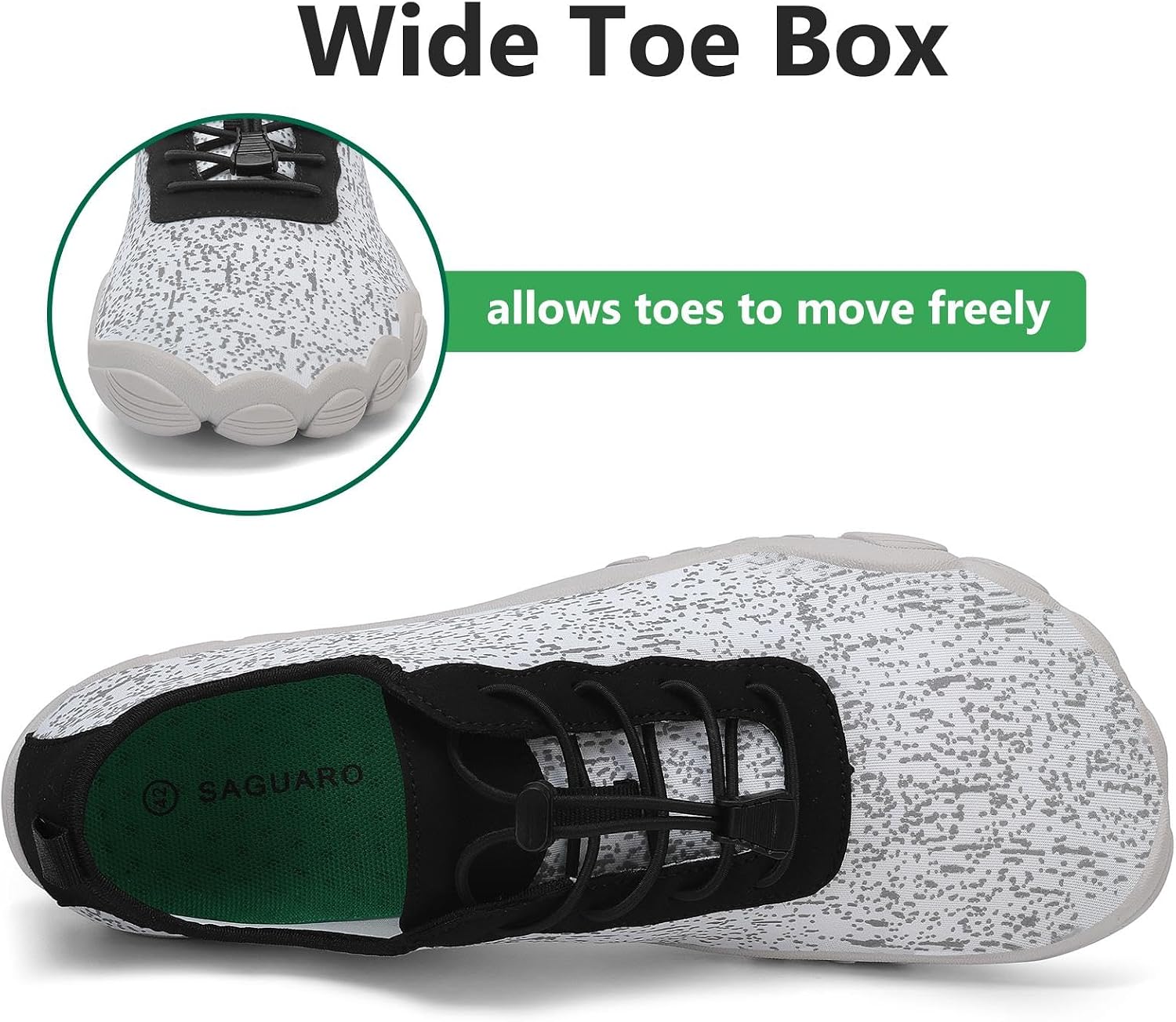 Detalle de SAGUARO Chaussures pour Sport Aquatique avec Semelle Épaisse – Mixte Adulte
