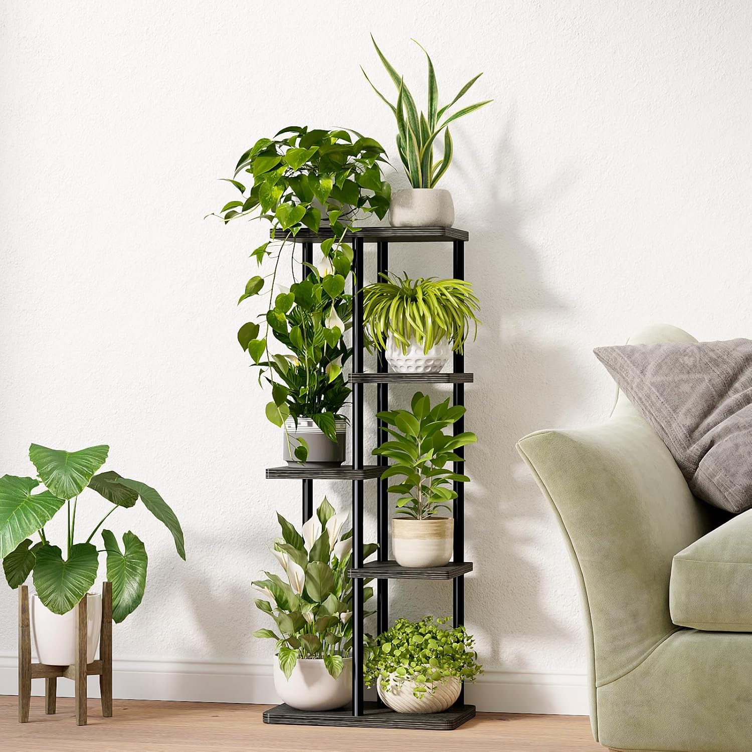 Thumbnail 2 de Bamworld 5 Tier plant stand for corner spaces