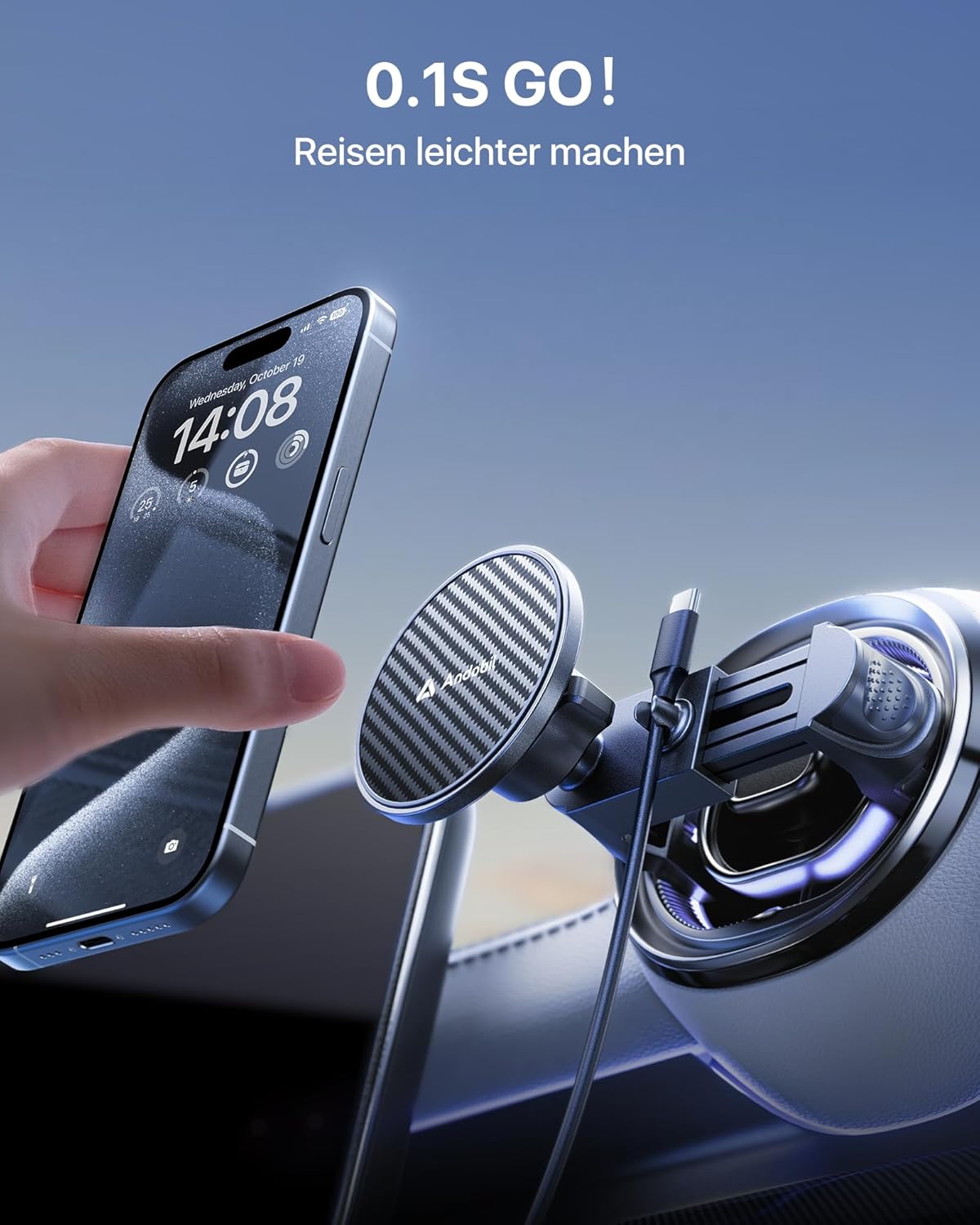 Thumbnail 4 de andobil Handyhalterung Auto MagSafe mit 20x N56 Magneten