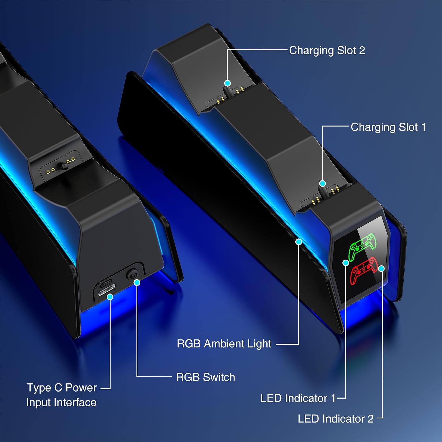 Thumbnail 6 de PS5 Dual Controller Charger Station