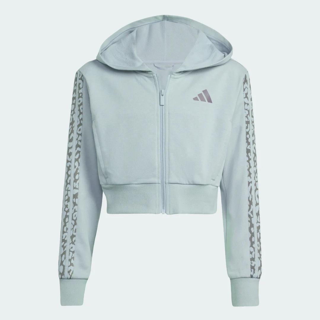 Thumbnail 3 de Chaqueta deportiva con capucha Adidas Seasonals estampado animal - verde