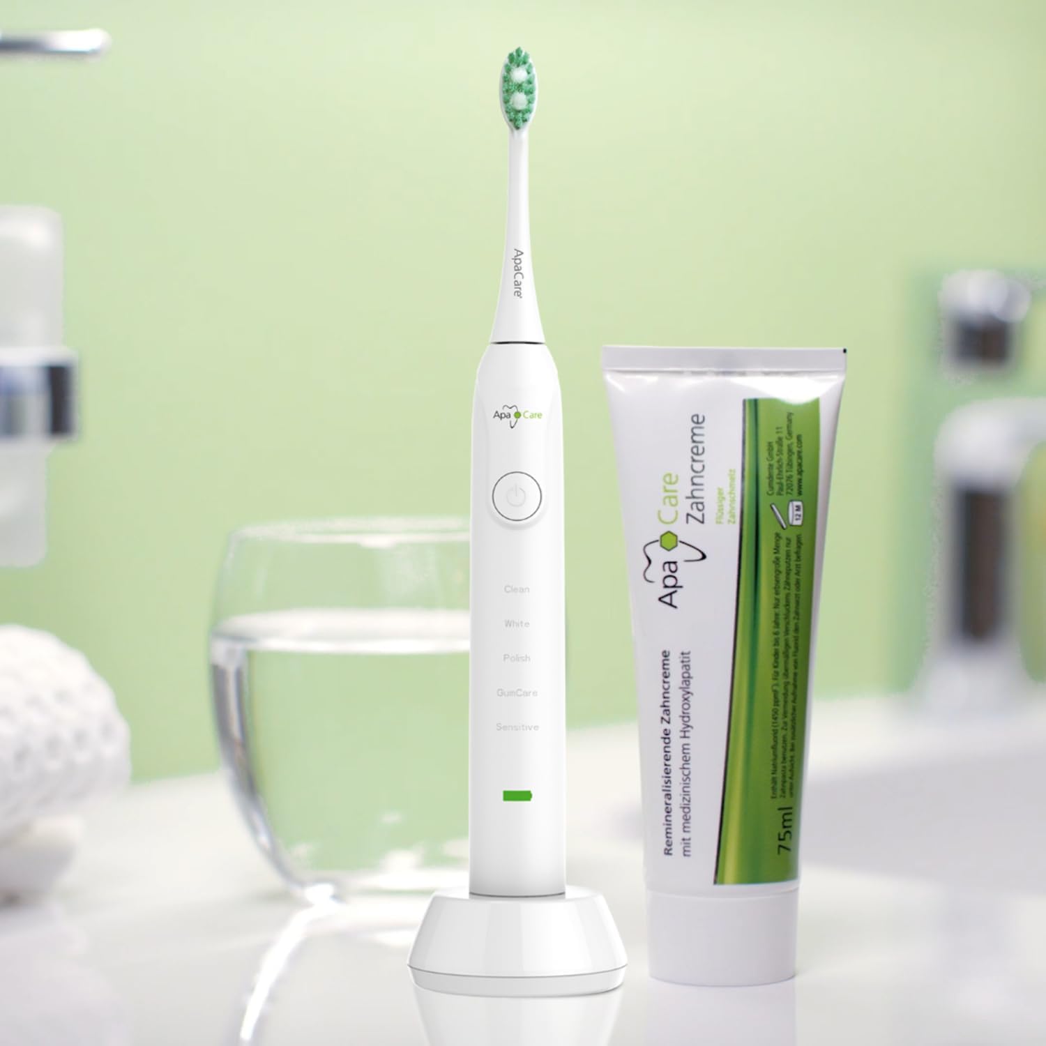 Thumbnail 2 de ApaCare Dentifricio rimineralizzante con smalto liquido – 12 x 75 ml, idrossiapatite medicinale e fluoro