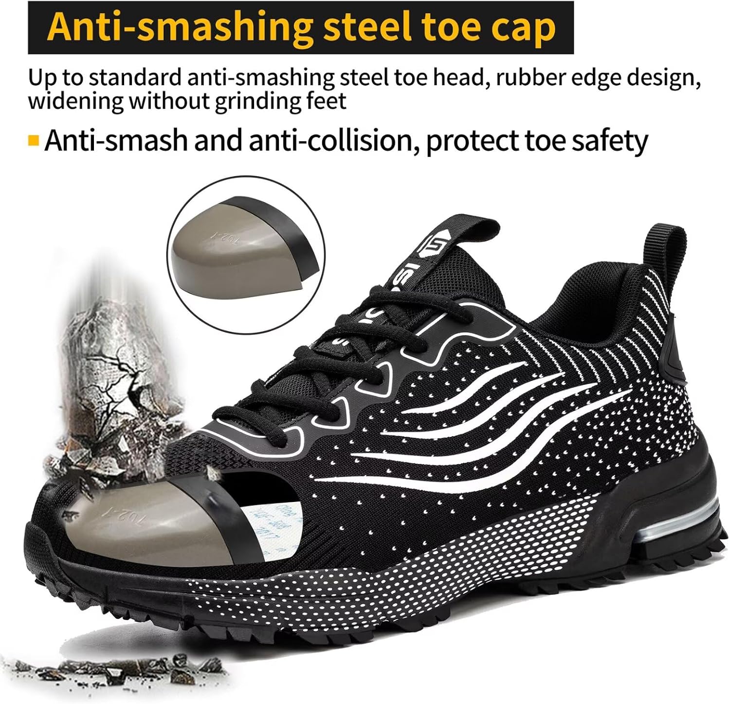 Detalle de CYKYGGO scarpe antinfortunistiche con punta d’acciaio 42 EU