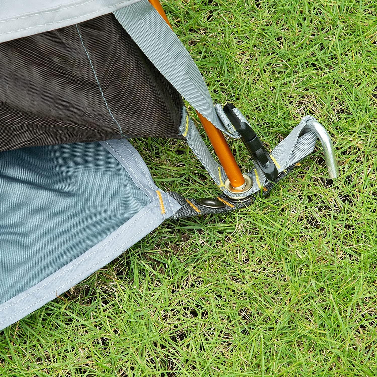 Detalle de Bessport Zeltplane 210D wasserdicht – Zeltunterlage, Picknickdecke und Sonnensegel für 4 Personen