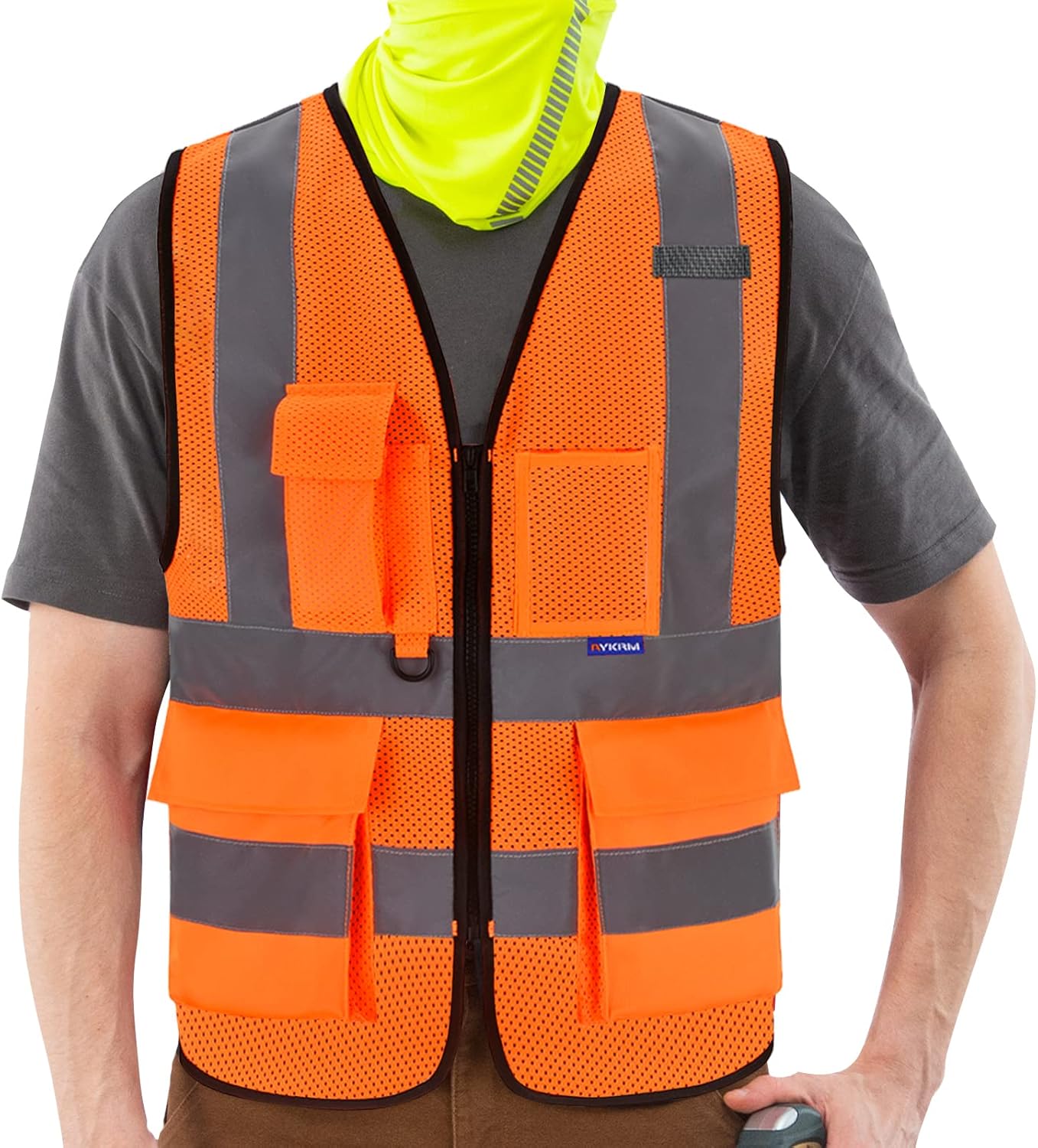 Thumbnail 6 de AYKRM 21 Farben Sicherheitsweste mit Reflektorstreifen – Warnschutzweste für Alltag und Arbeit