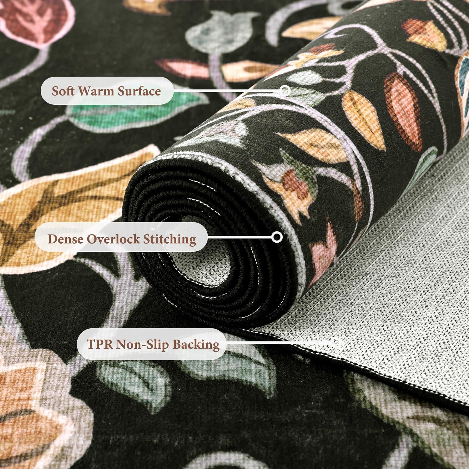 Detalle de AIMPEAK Washable Area Rug, 3x5 ft