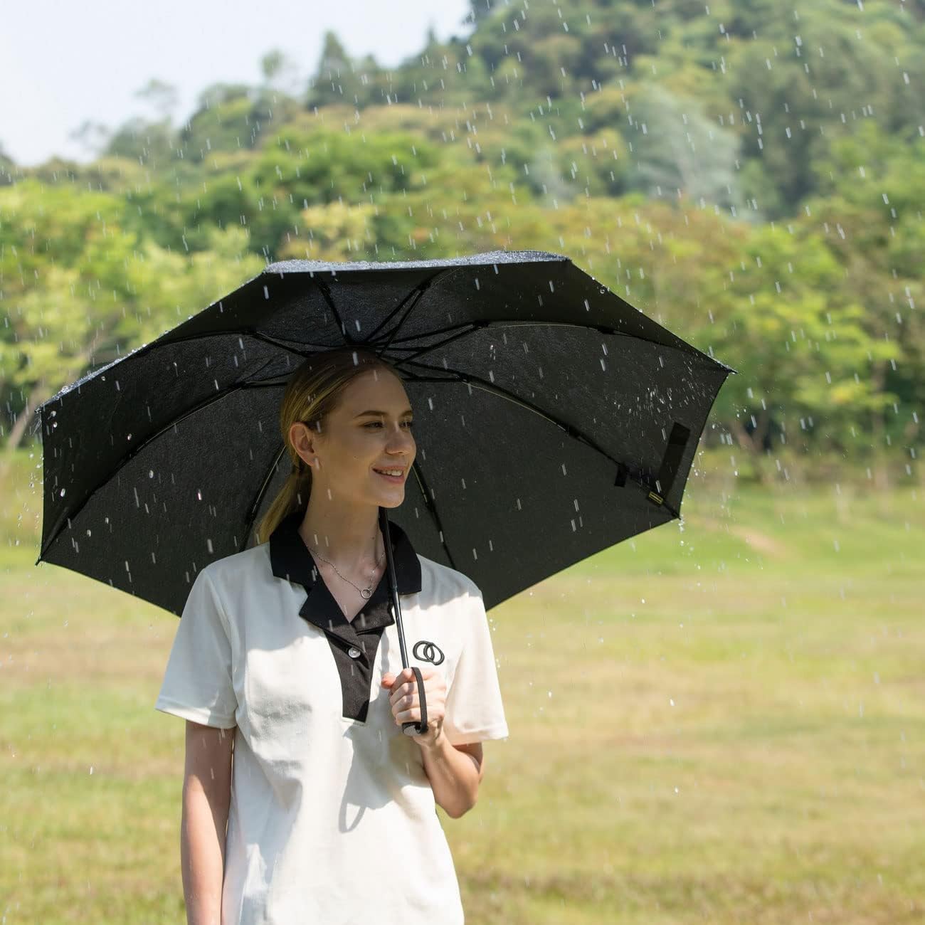Detalle de ACEIken reverse close folding windproof travel umbrella – auto open/close compact compact and portable