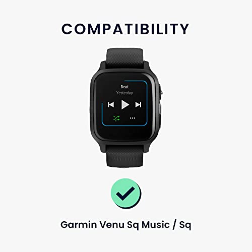 Detalle de kwmobile Bracelet compatible Garmin Venu Sq Music – 2x bracelet de rechange en silicone TPU