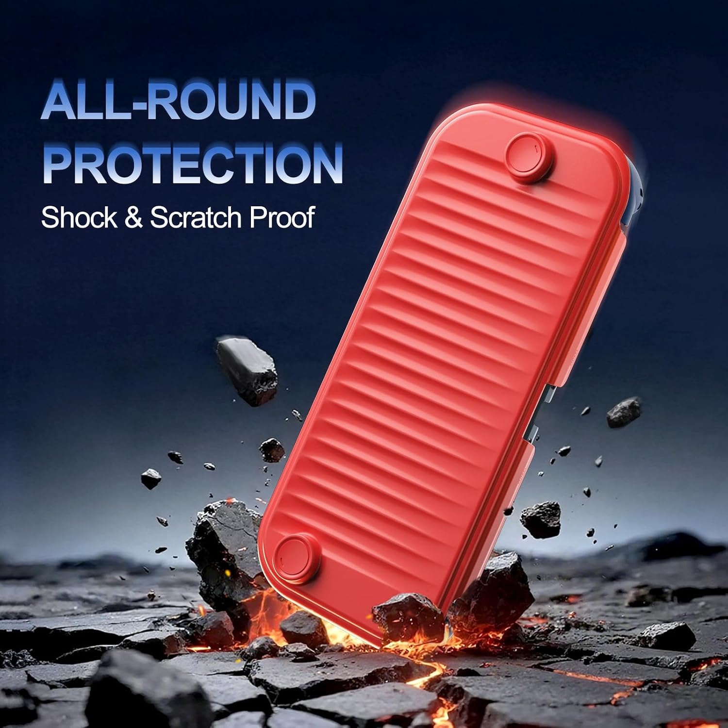 Thumbnail 6 de ProCase PC-08367058 Switch 2 Grip Case with Foldable Handles, Red & Blue