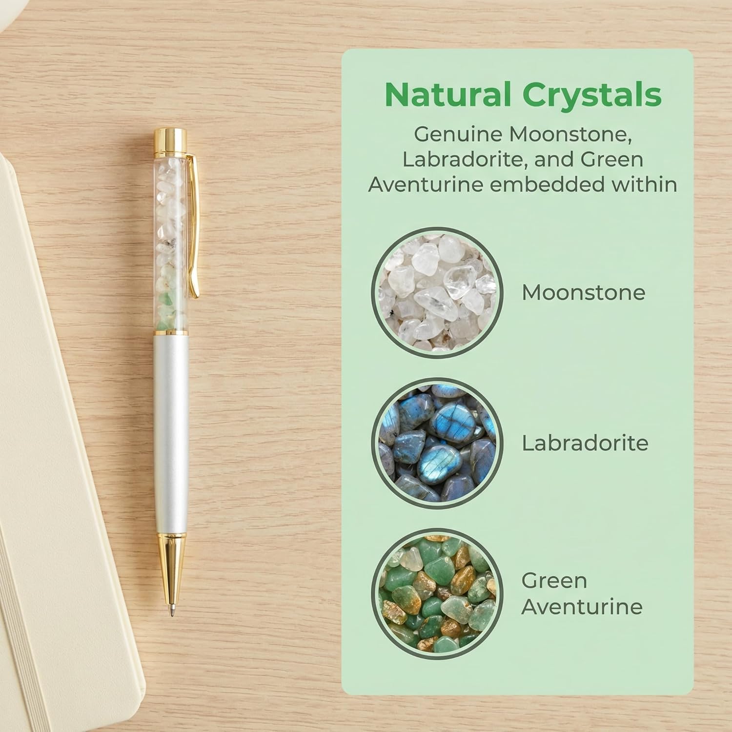 Detalle de Zidoley Crystal Pen for Women – crystal design retirement, new job and graduation farewell gift