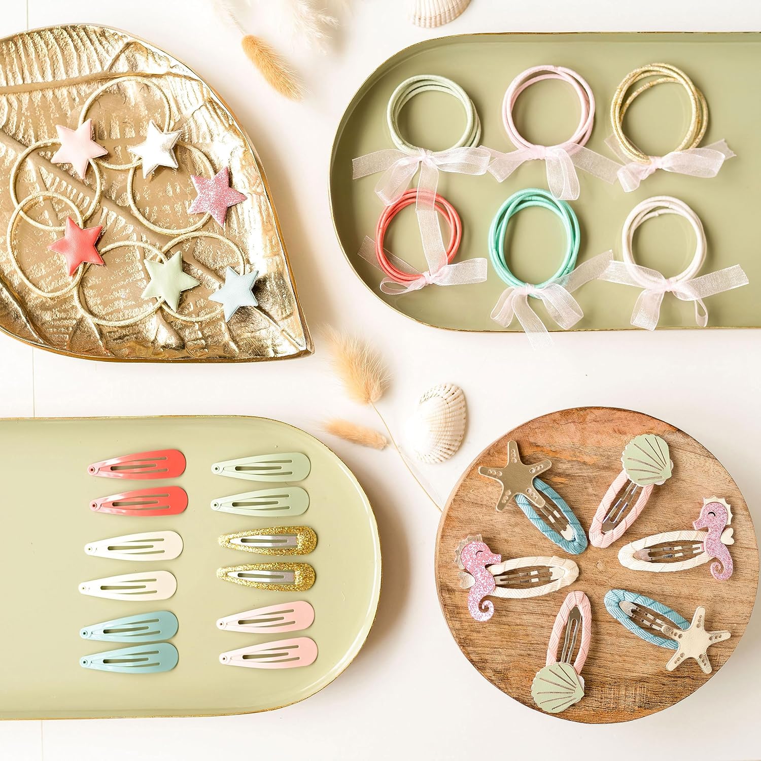 Detalle 2 de Papierdrachen Haaraccessoires 48er Set Kinder