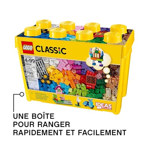 Detalle de LEGO Classic La Boîte de Briques Créatives Deluxe – Jeu Créatif avec Espace de Rangement (10698)