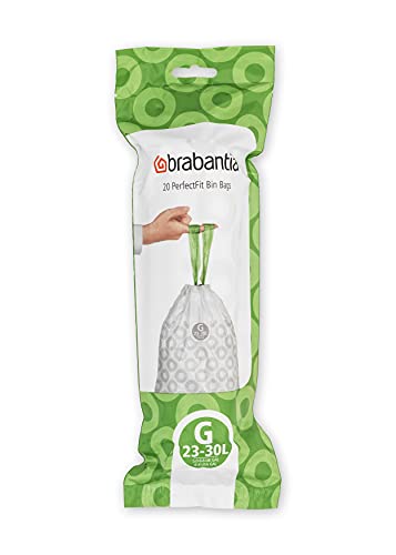 Thumbnail 1 de Brabantia Sacs Poubelle Perfect Fit G/23-30L – 120 sacs en blanc, duo pratique de 6 rouleaux