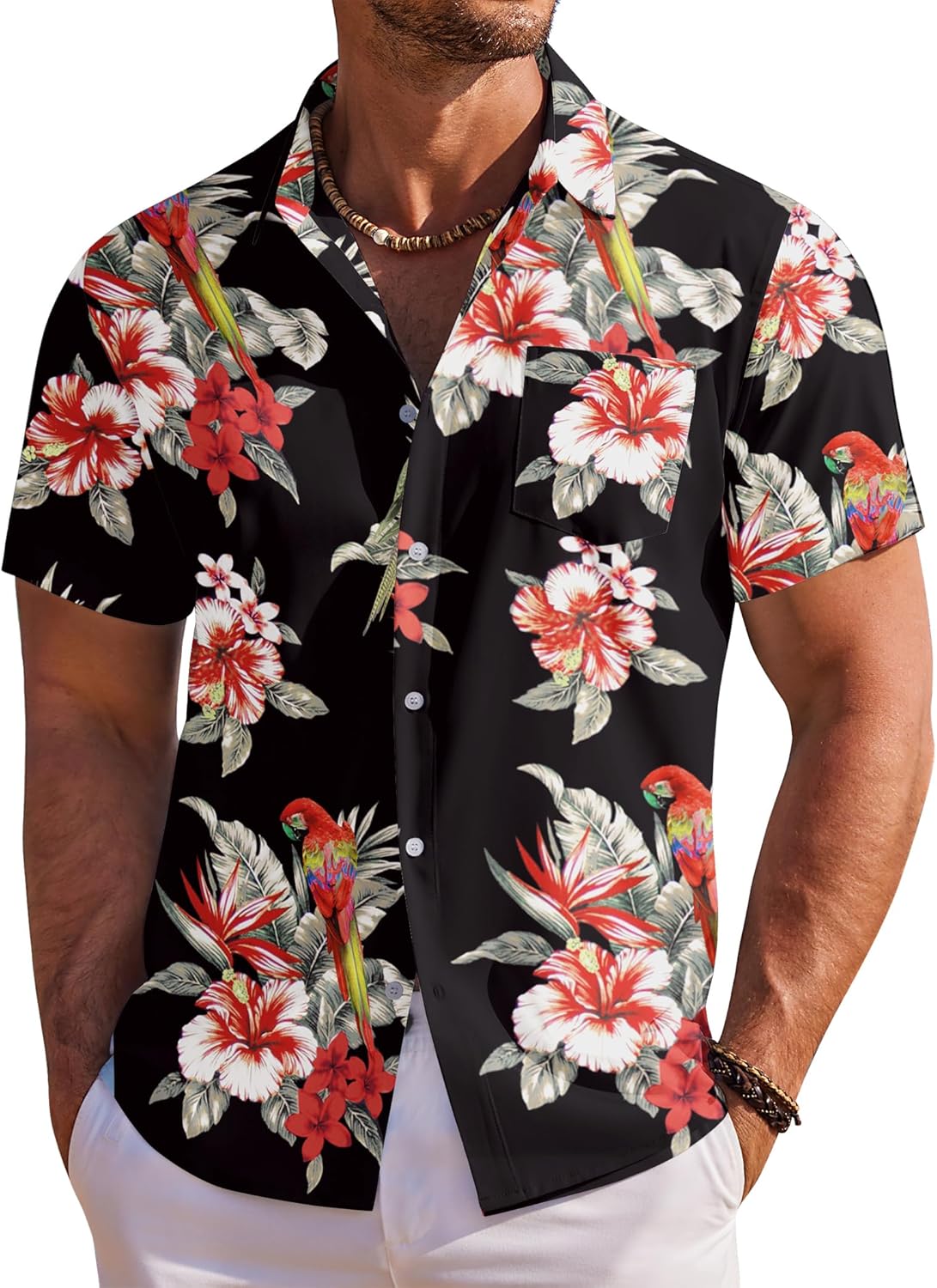 Thumbnail 6 de COOFANDY Hawaiian Shirt Short Sleeve 🌺
