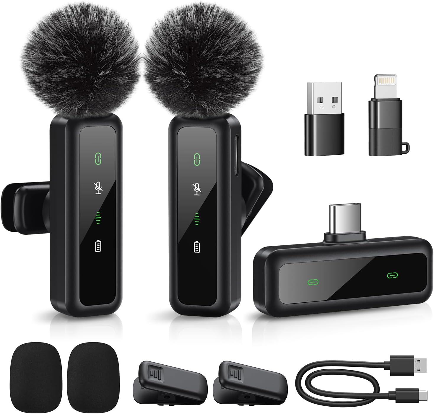 Detalle de Wireless Lavalier Microphone, 2-Pack