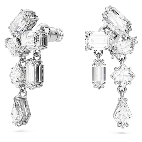 Thumbnail 1 de Swarovski Mesmera pendientes blancos, baño de rodio 💍