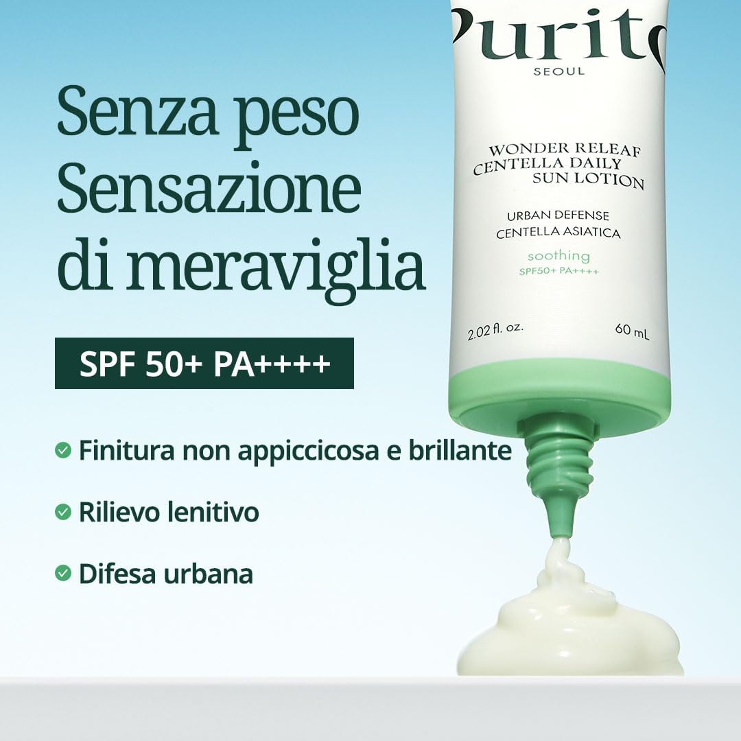 Detalle de PURITO SEOUL SPF50+ lozione solare viso
