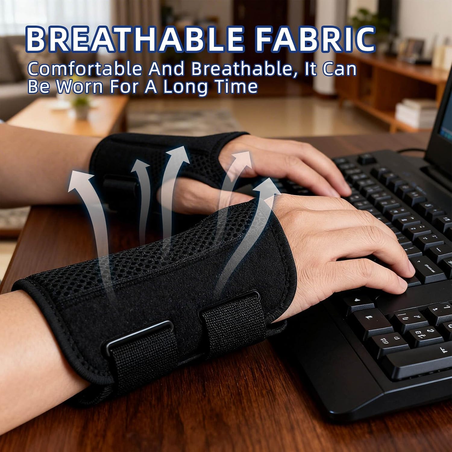 Thumbnail 3 de Bagtopia Wrist Brace, Left-Hand S/M Nylon Support with Adjustable Straps