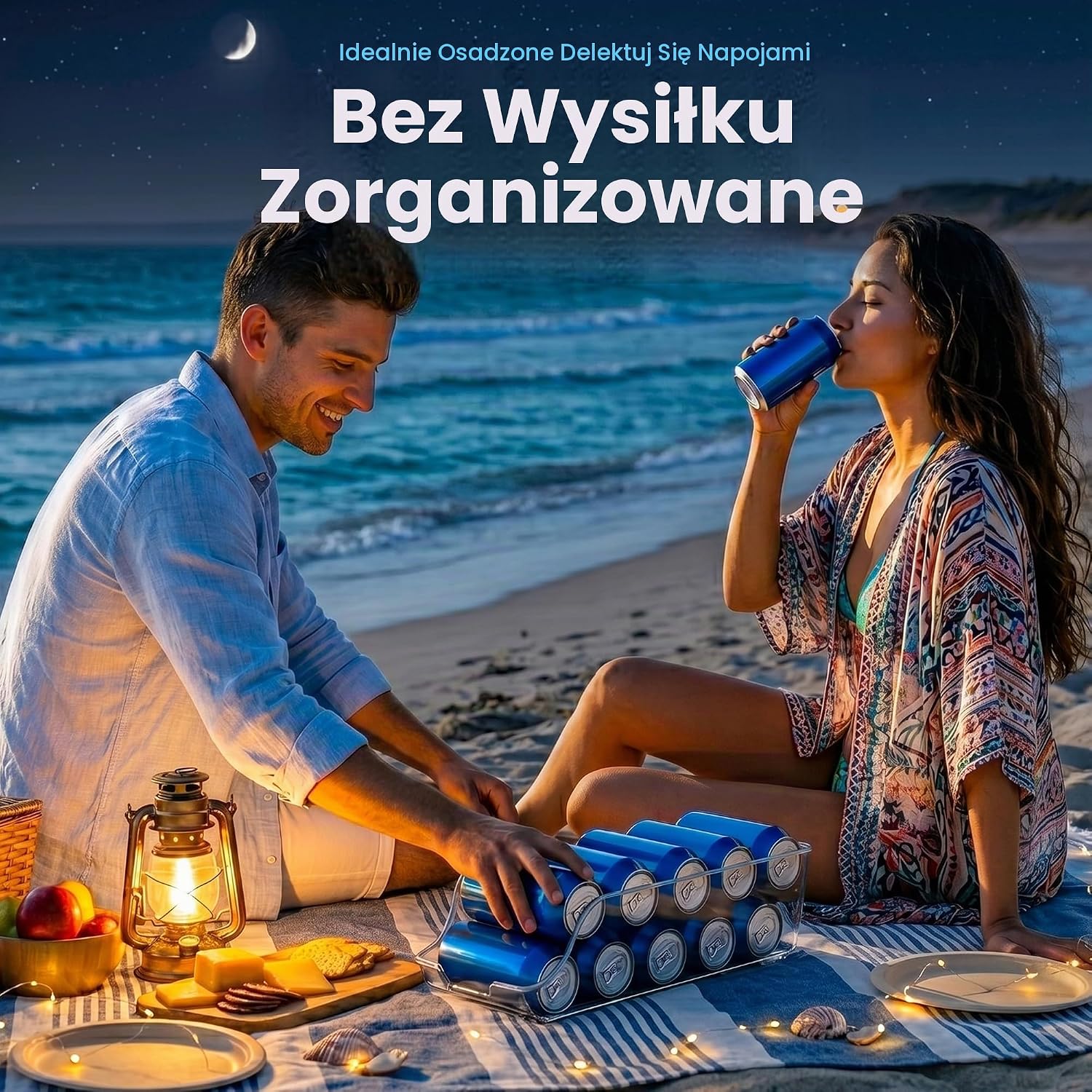 Detalle 2 de KICHLY EU1118 organizer na puszki, przezroczysty, zestaw 2 sztuk