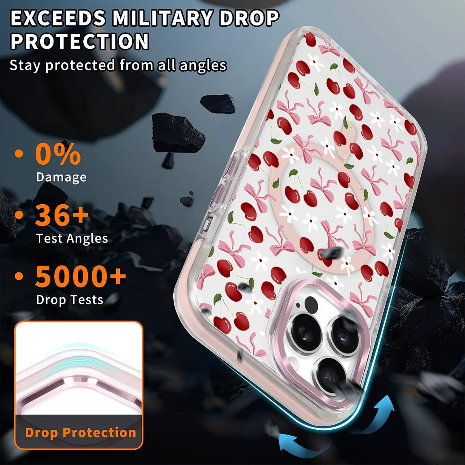 Detalle 2 de Yesad Magnetic Phone Case for iPhone 14 Pro Max