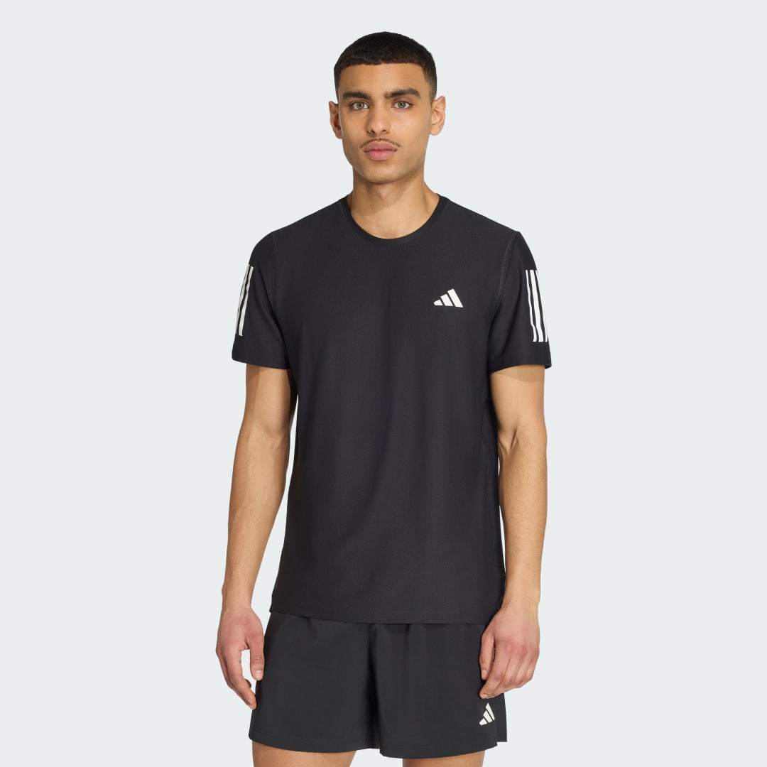 Detalle de Camiseta Own the Run de Adidas (Negro)