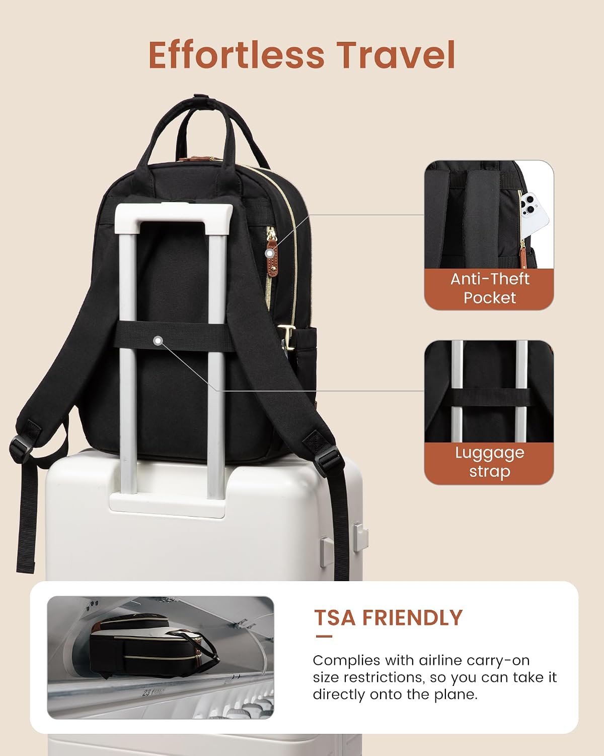 Thumbnail 6 de LOVEVOOK 15.6" Laptop Backpack for Women
