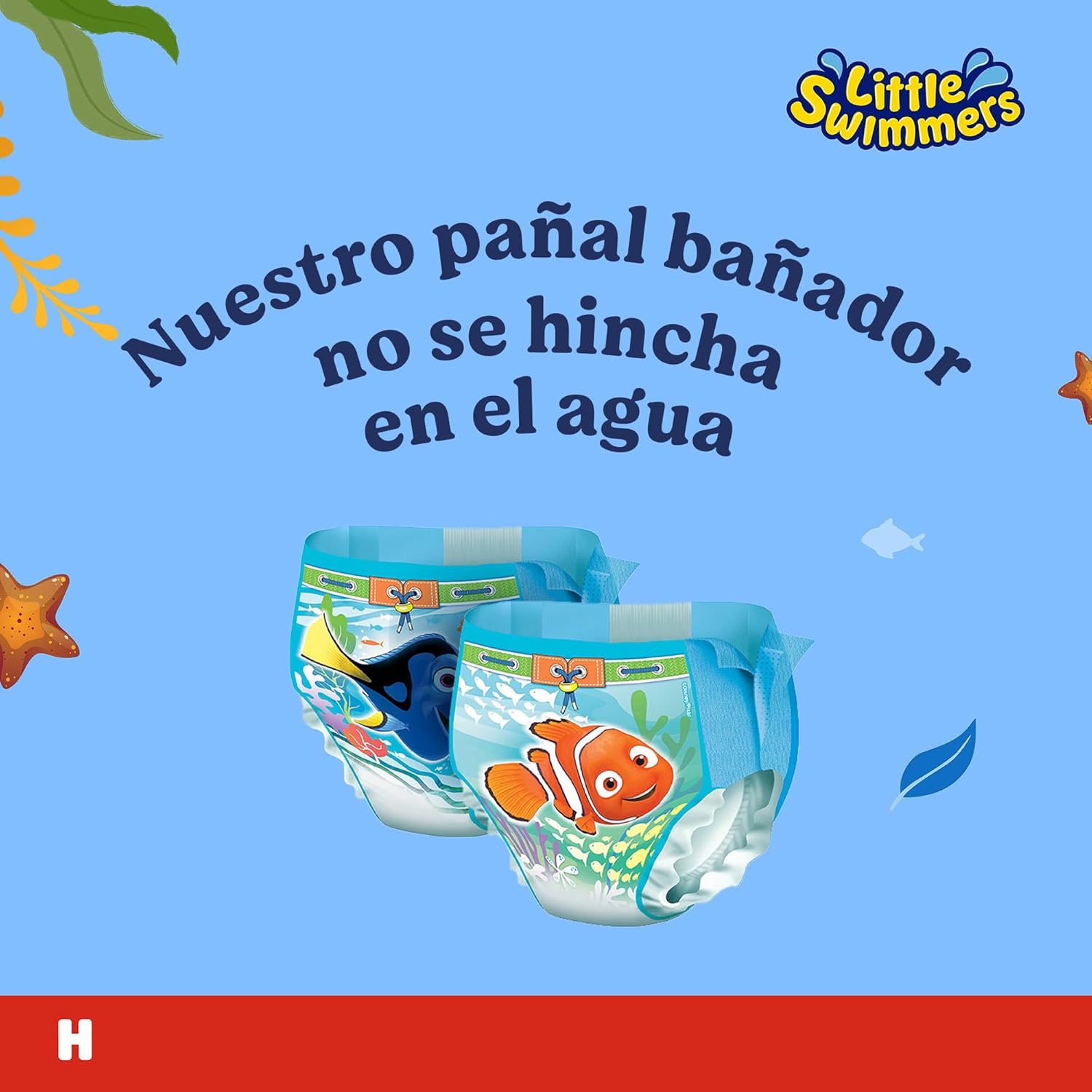 Detalle 2 de HUGGIES Little Swimmers Pañal Bañador Talla 5-6 💧 (19 u)