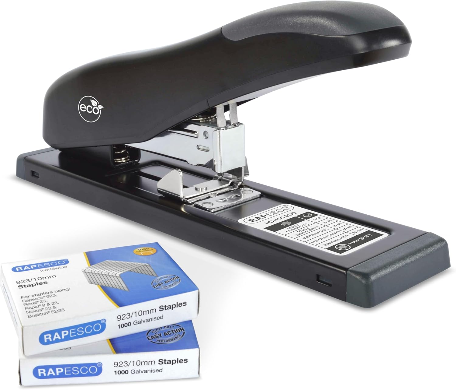 Rapesco 1307 ECO Agrafeuse 100 feuilles
