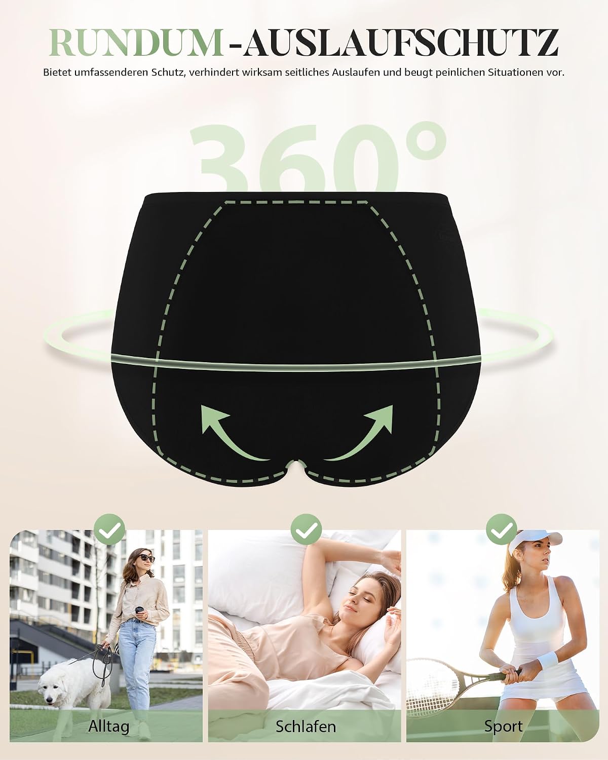 Thumbnail 4 de TANSTC Periodenunterwäsche, High Waist 3er Pack
