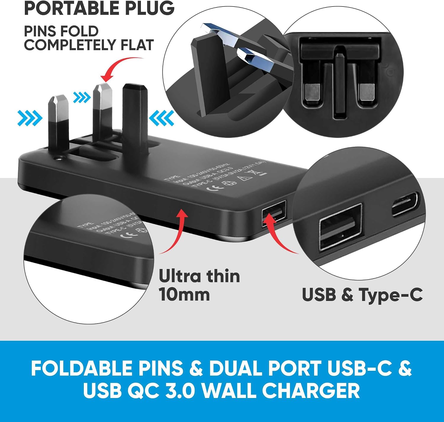 Detalle 2 de TWICK 20W Ultra Slim USB-C PD charger for iPhone