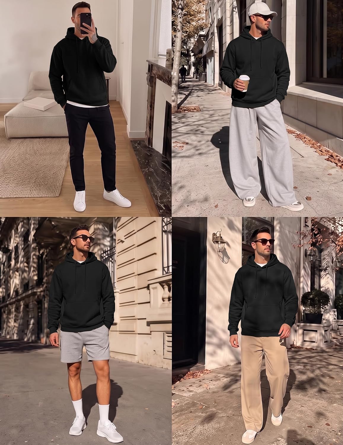 Thumbnail 5 de JMIERR Mens Cotton Hoodie