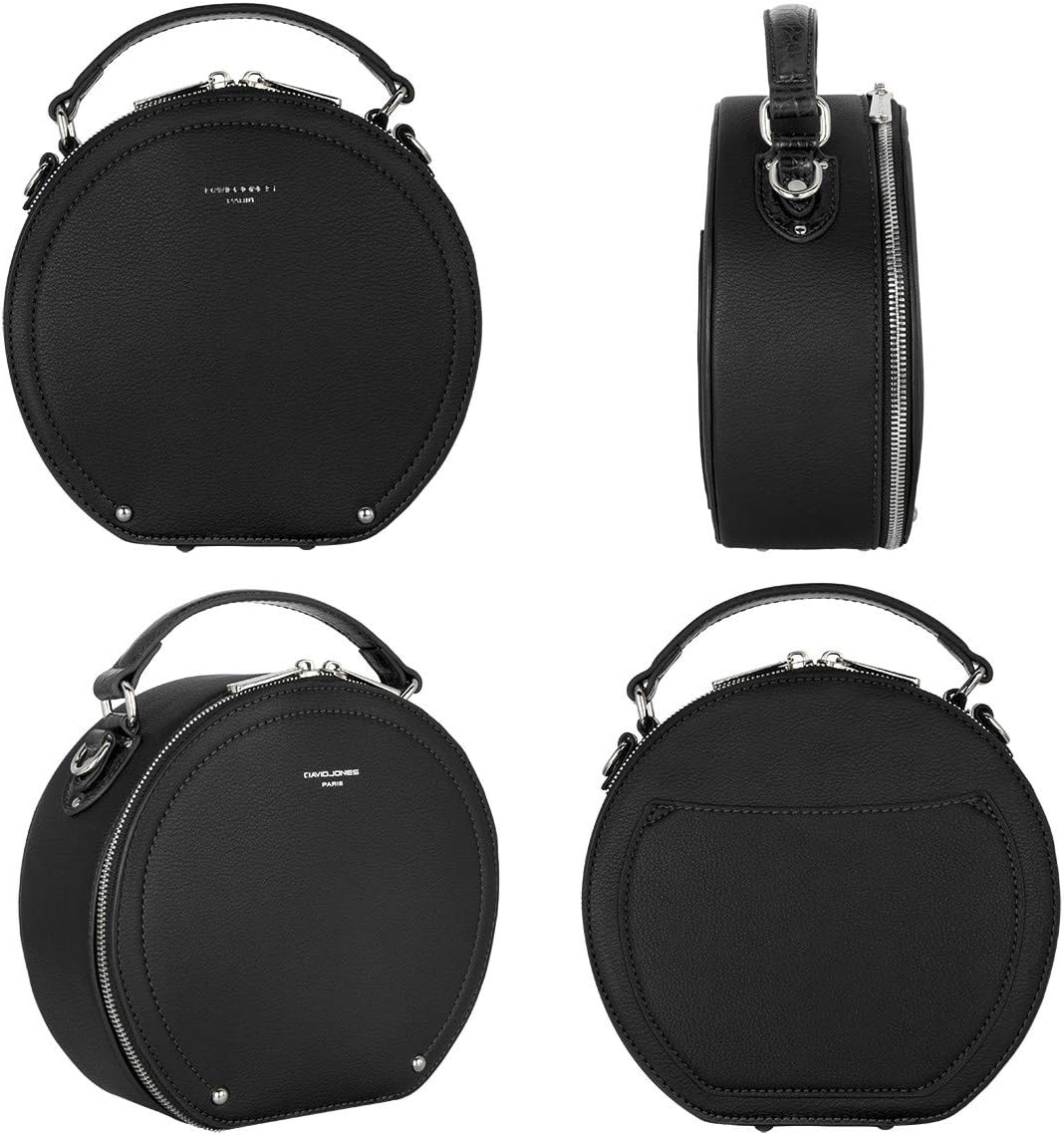 Thumbnail 4 de David Jones Sac à Main Bandoulière Rond Femme en PU Rigide Noir