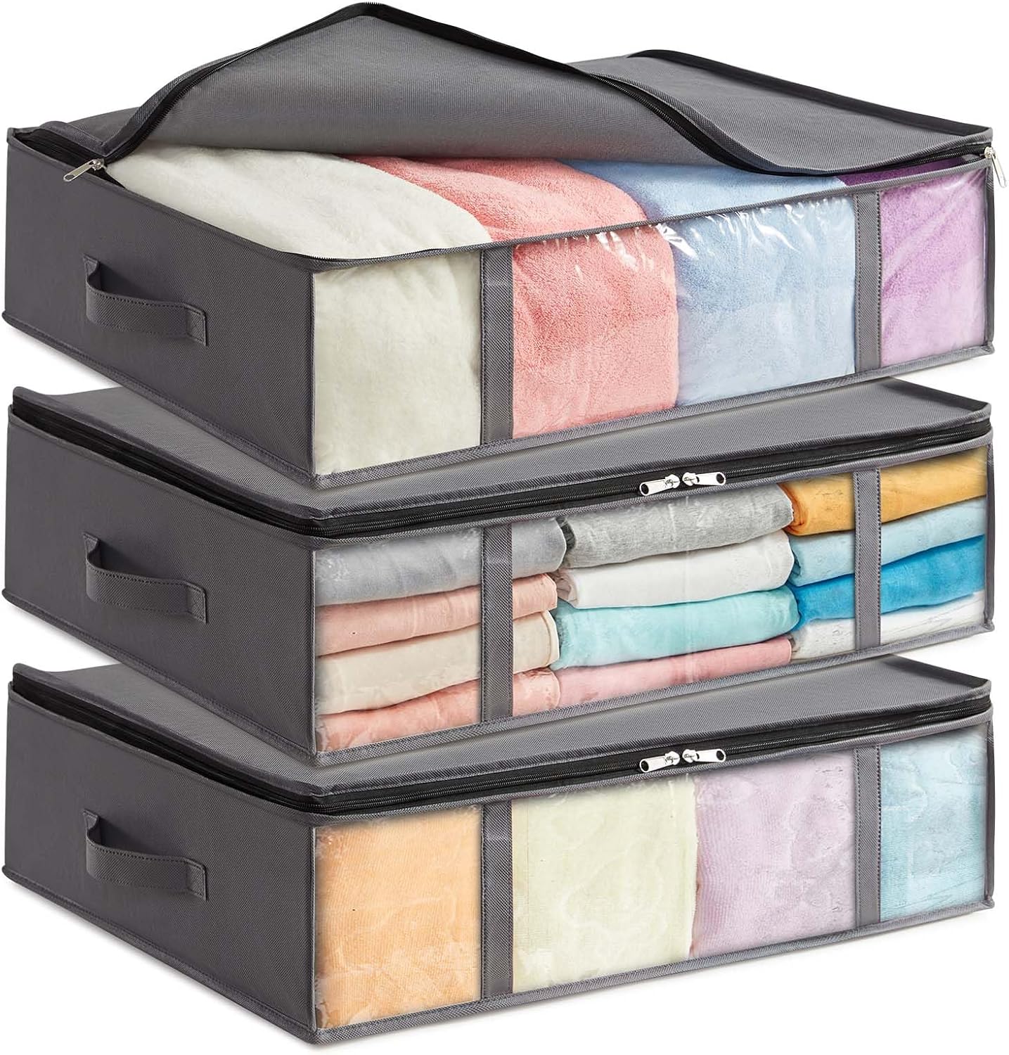 Detalle de Lifewit organizer sotto letto 40 L 3 pezzi