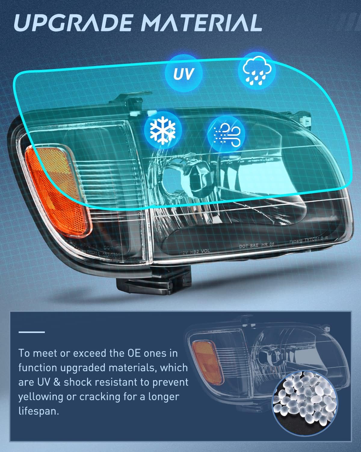 Thumbnail 4 de Nilight Headlight Assembly 2001-2004