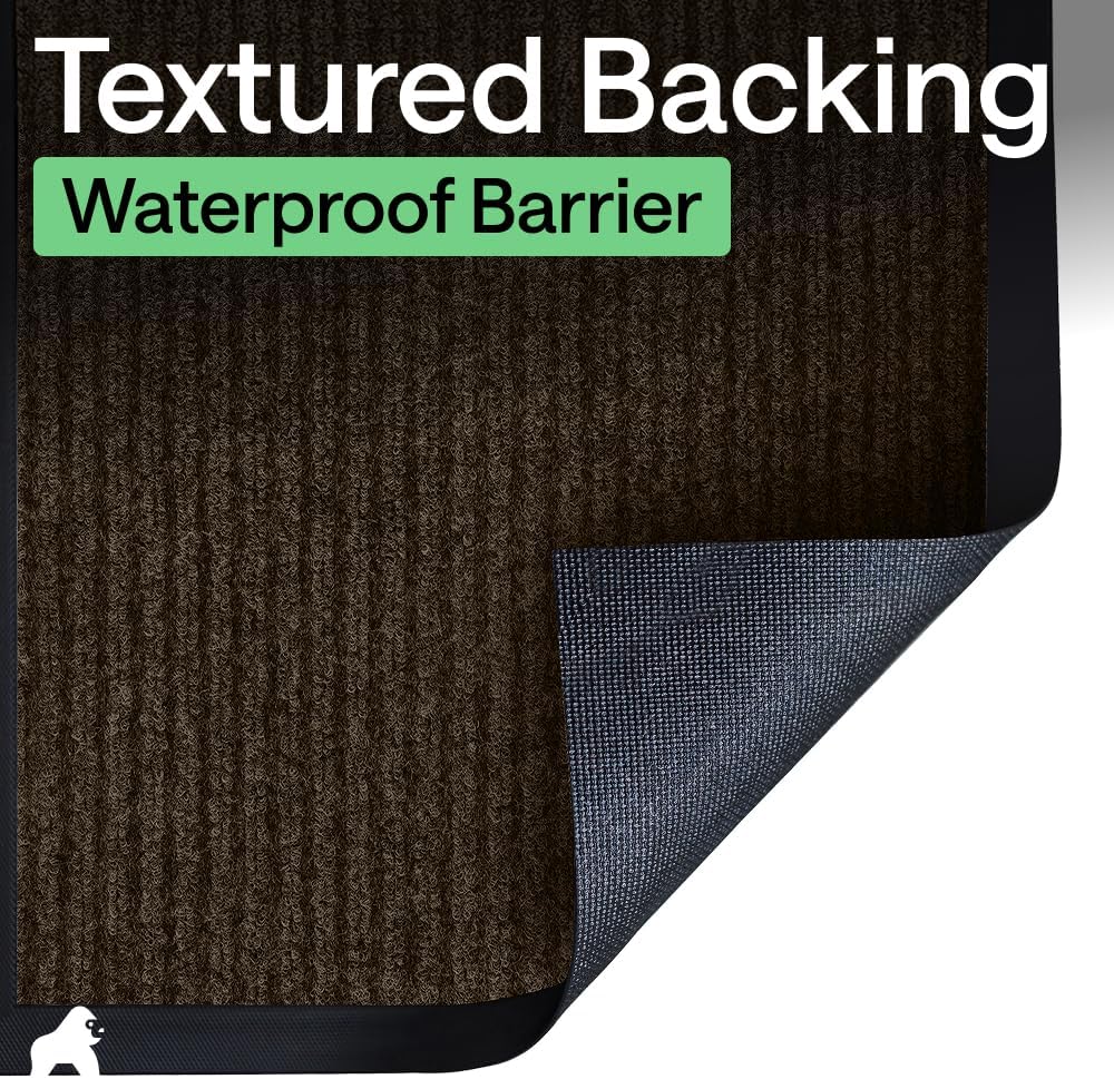 Thumbnail 5 de GORILLA GRIP Traffic Guard Indoor/Outdoor Door Mat, 47 x 35, Brown