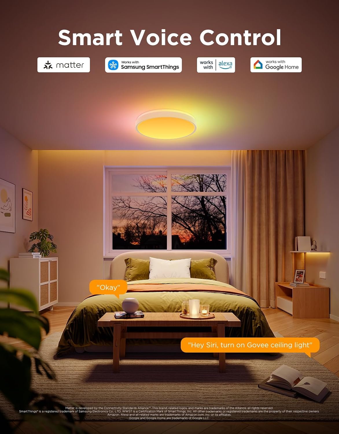 Detalle 2 de Govee RGBIC Ceiling Light 48.5W smart LED