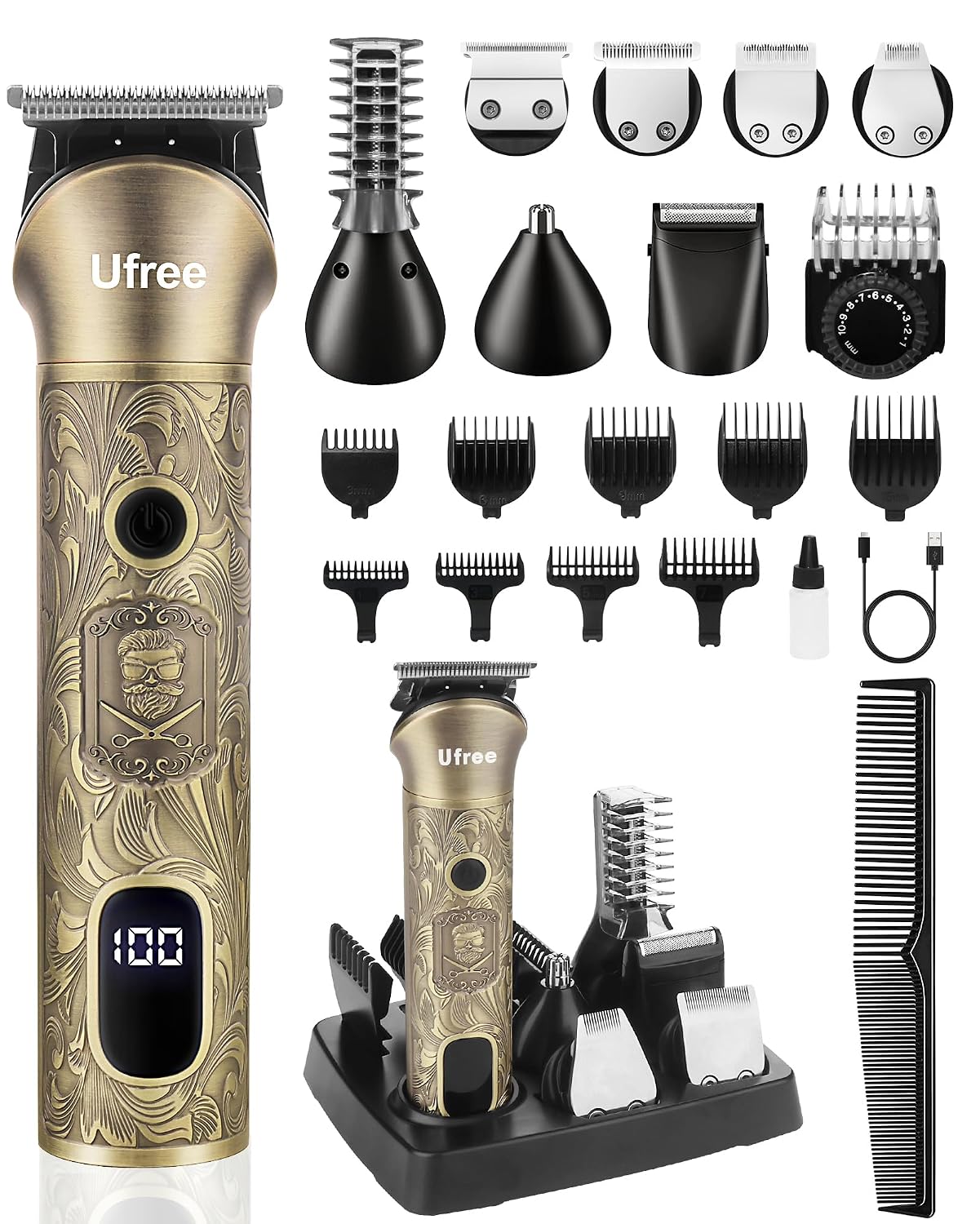 Detalle de Ufree Beard Trimmer 6500RPM cordless kit