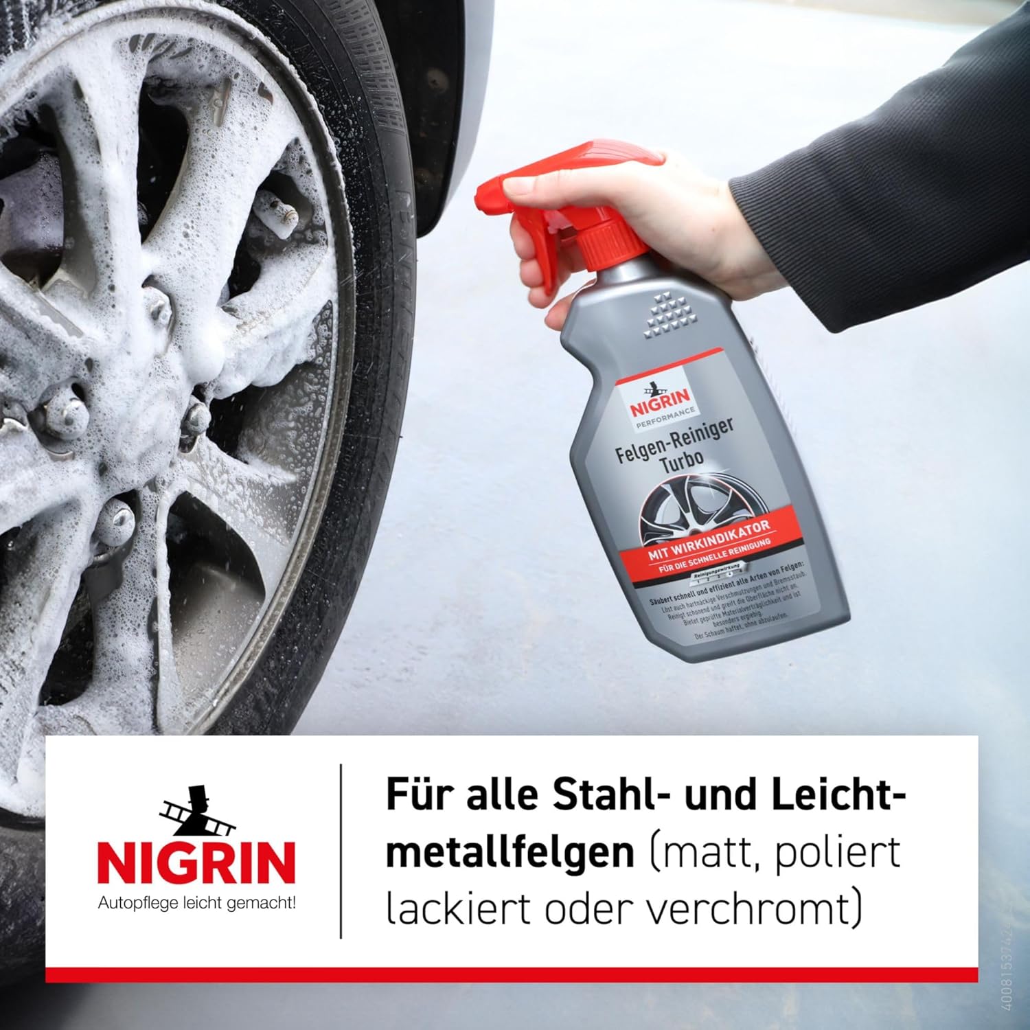 Thumbnail 2 de NIGRIN Performance Turbo Felgenreiniger, 2x 0,5 Liter – selbstaktiver, säurefreier Felgenreiniger