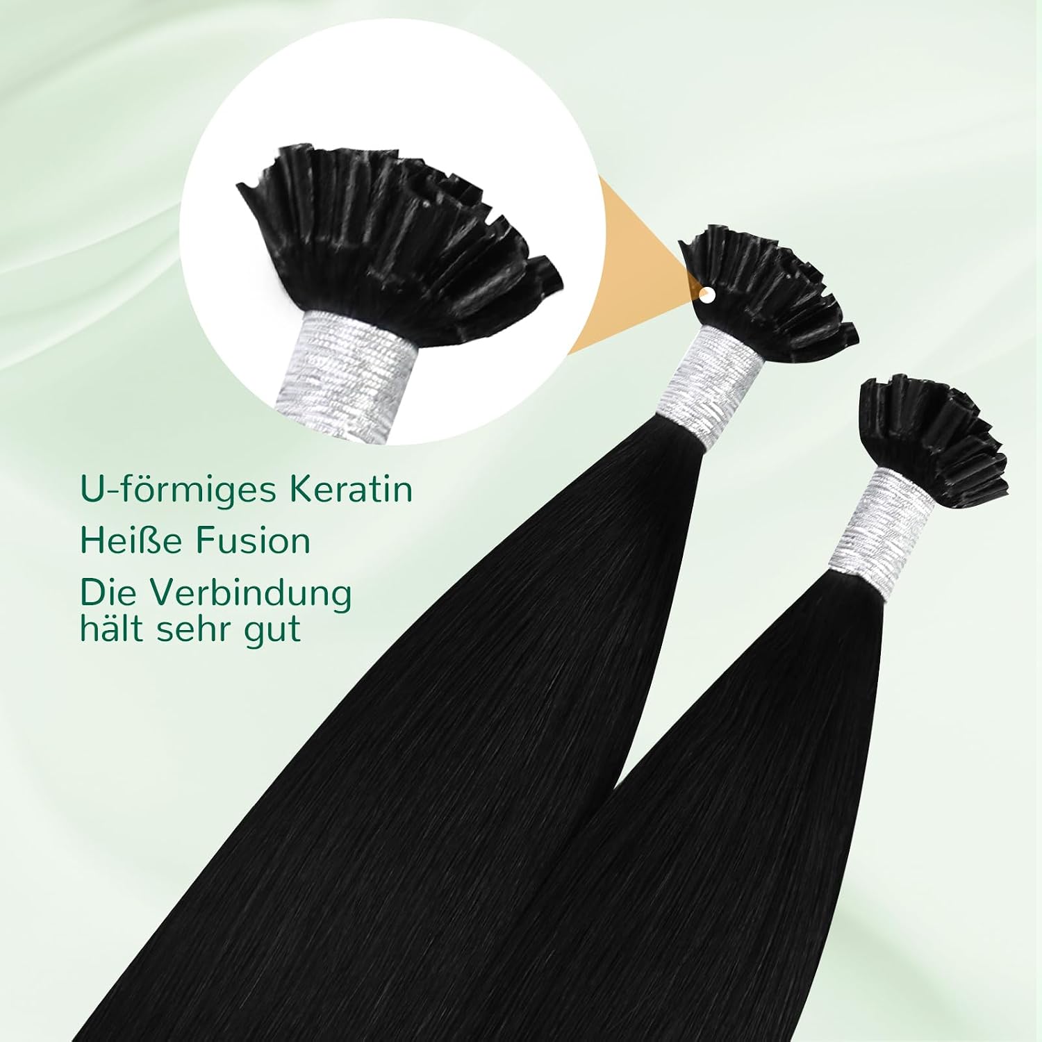 Thumbnail 4 de Easyouth Echthaar Bonding Schwarz 60cm