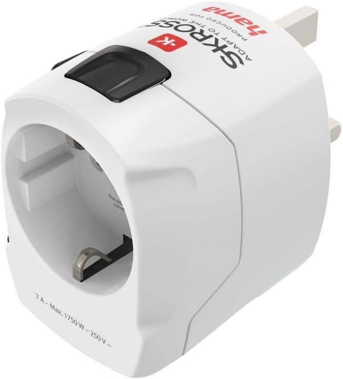 Thumbnail 1 de Hama Reiseadapter weltweit – Universal-Adapter für mehr als 150 Länder (Typ G/B/I/J/L/N) in Weiß